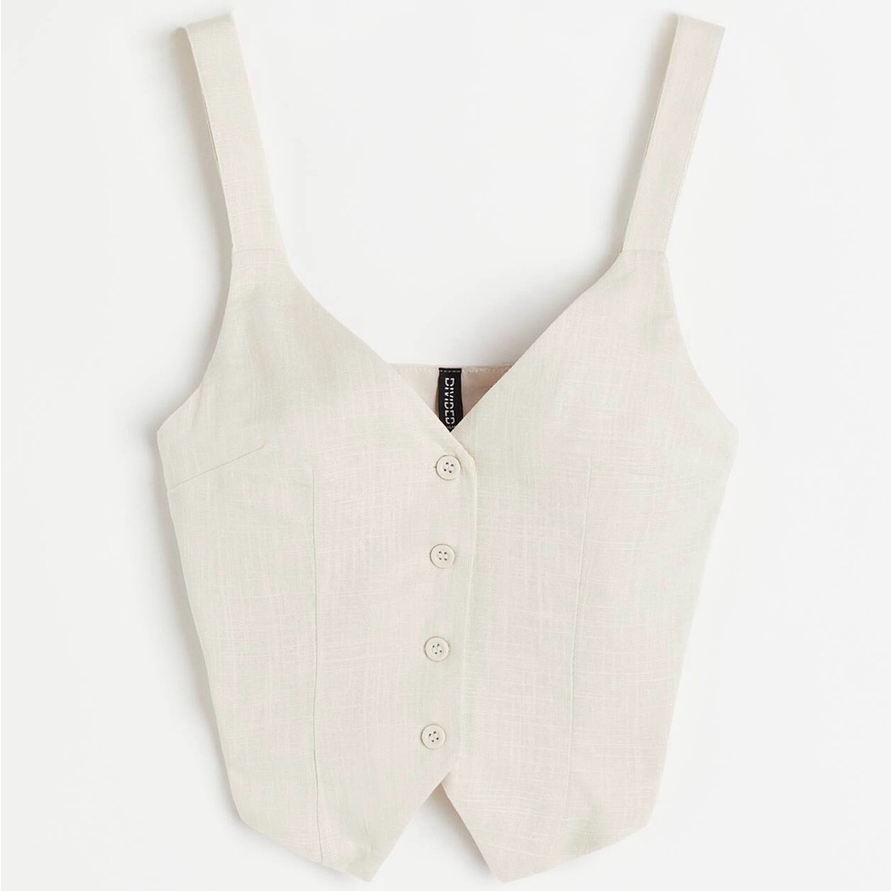Nwt H&M Matching Set Crop Vest Tank & Pants Set - Size Xxl Vest Xl Pants